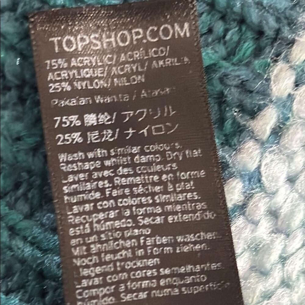 Topshop | Colorful Color Block Sweater Size 2 - Picture 8 of 10